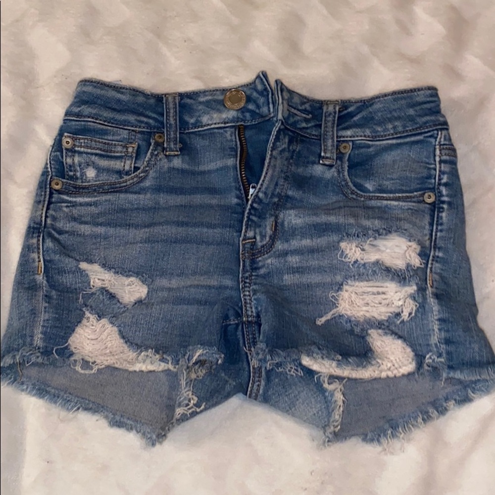 White Lace American Eagle Shorts